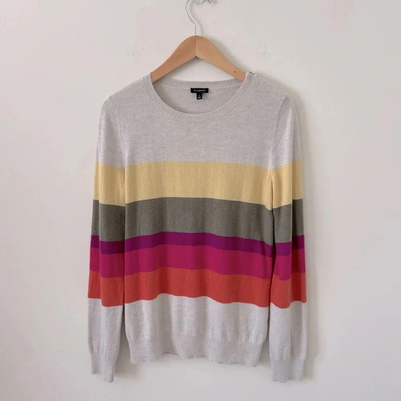 Talbots Pullover color-block striped sweater Size Small - Picture 2 of 6